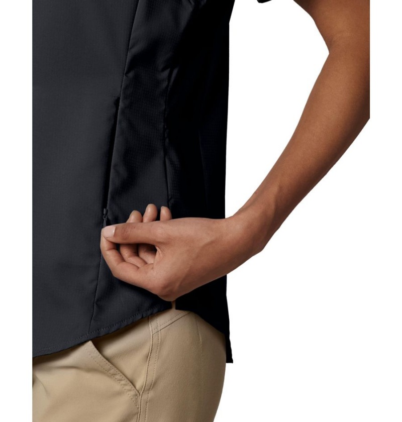Columbia PFG Tamiami II Short Sleeve Women's Shirt Black | FMYRHV-549