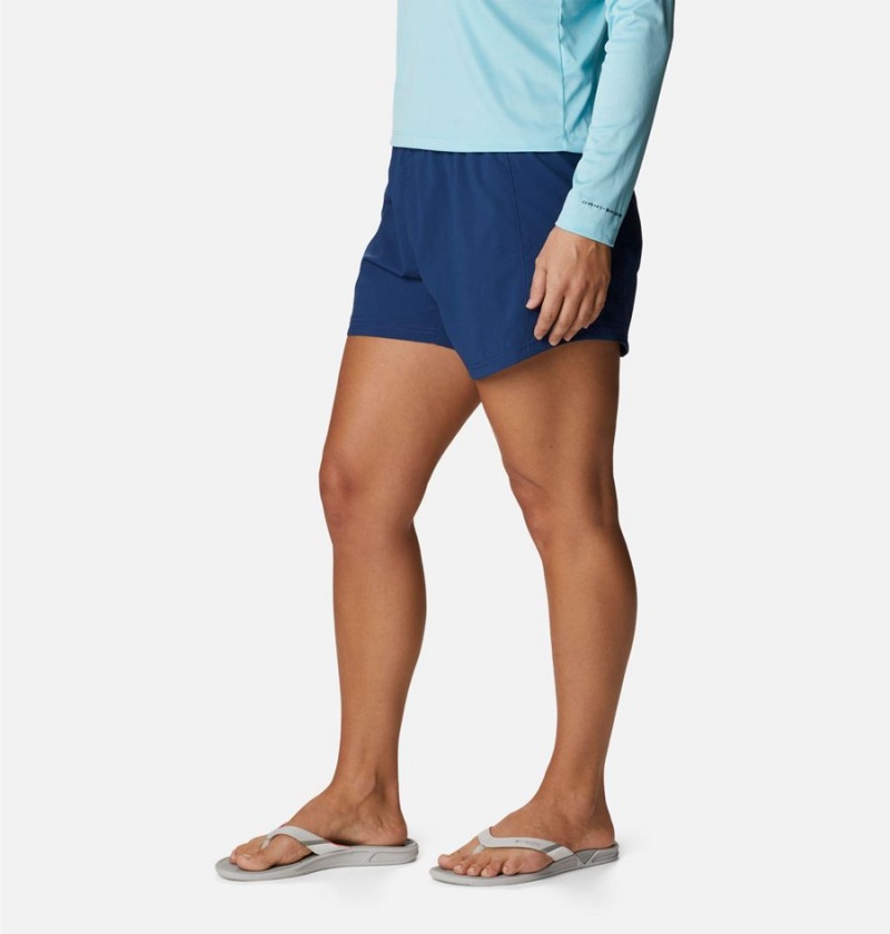 Columbia PFG Tamiami Pull-On Women's Shorts Blue | ANXUSH-294