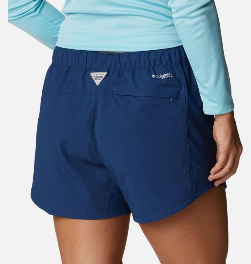 Columbia PFG Tamiami Pull-On Women's Shorts Blue | ANXUSH-294