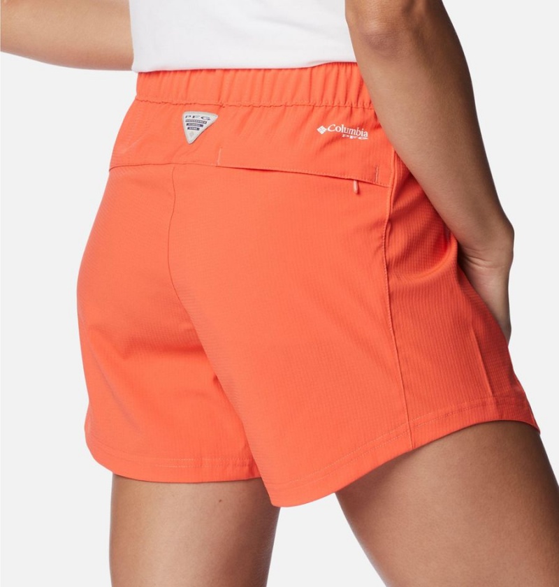 Columbia PFG Tamiami Pull-On Women's Shorts Orange | WTHVBG-654