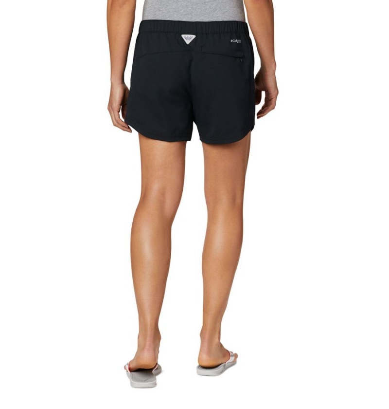 Columbia PFG Tamiami Pull-On Women's Shorts Black | TMDFJX-954