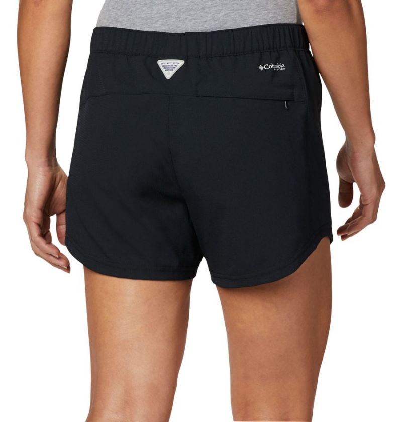 Columbia PFG Tamiami Pull-On Women's Shorts Black | TMDFJX-954