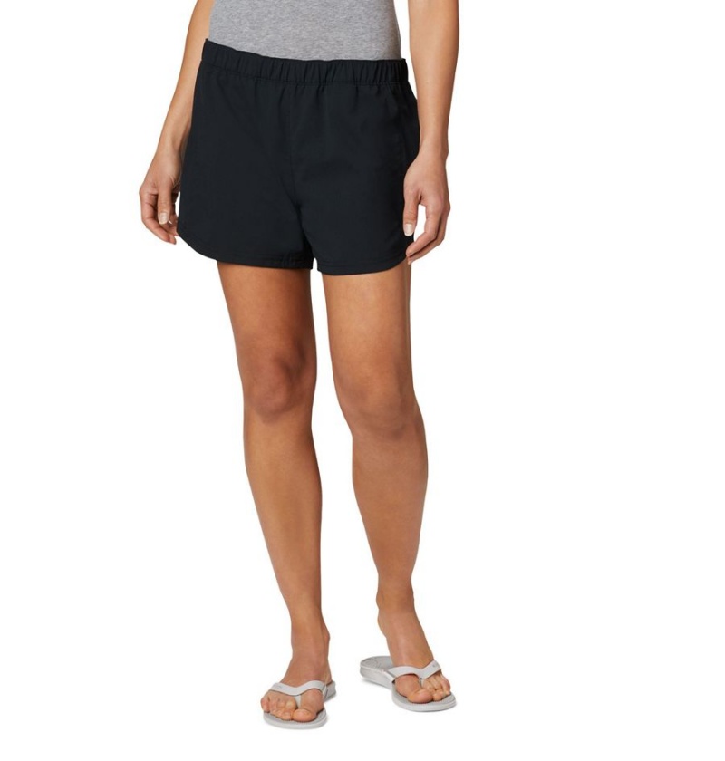 Columbia PFG Tamiami Pull-On Women\'s Shorts Black | TMDFJX-954