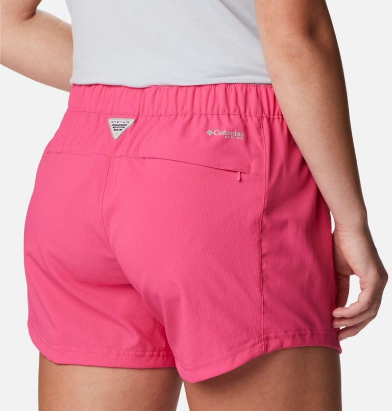 Columbia PFG Tamiami Pull-On Women's Shorts Pink | GZRMTO-980
