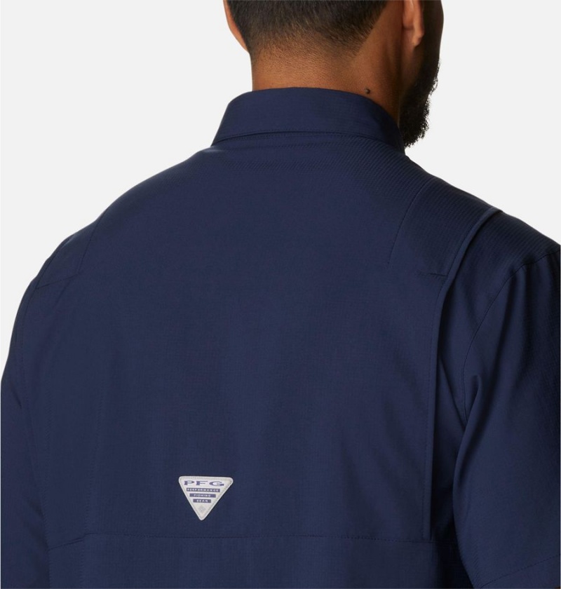 Columbia PFG Tamiami Short Sleeve - Dallas Cowboys Men's Shirt Navy | AYBLRK-943