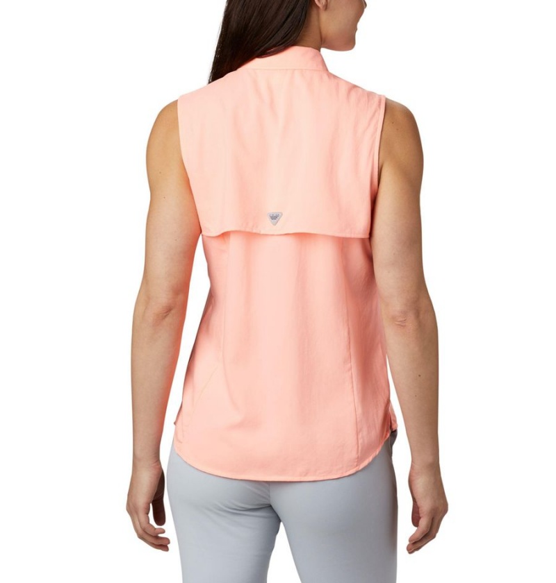 Columbia PFG Tamiami Sleeveless Women's Tank Top Orange | FBULOQ-681