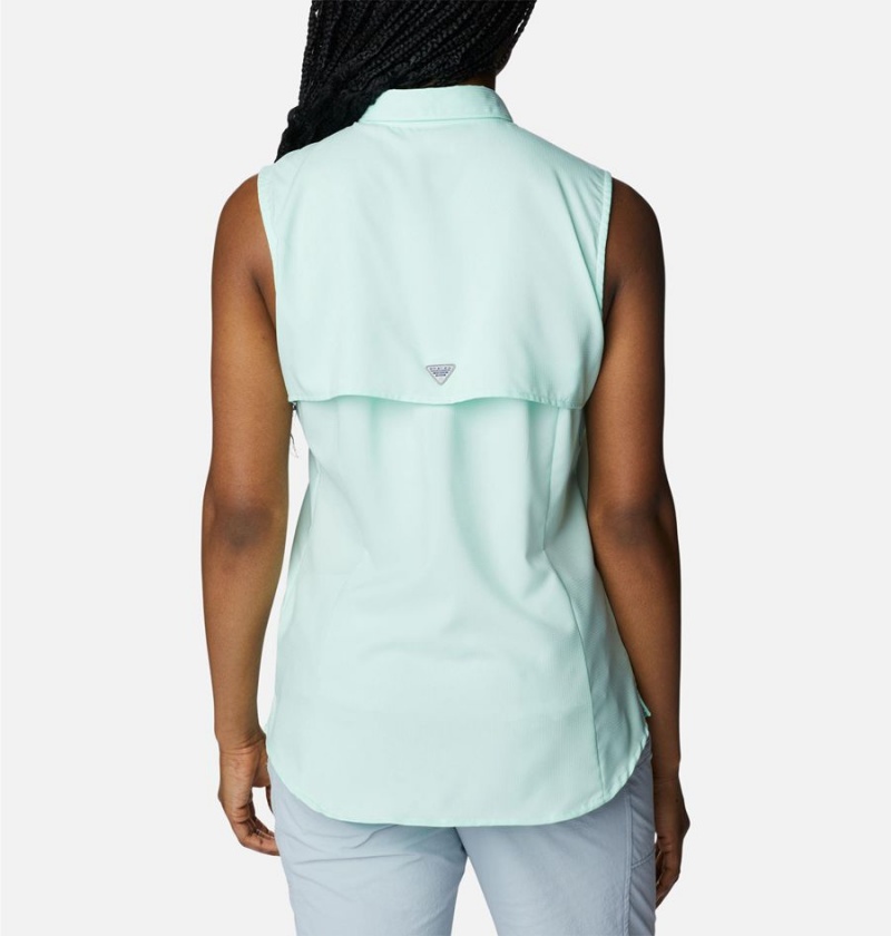 Columbia PFG Tamiami Sleeveless Women's Tank Top Green | AHWYFV-265