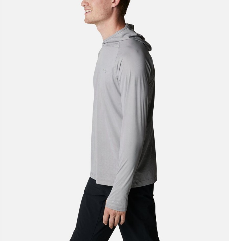 Columbia PFG Terminal Deflector Ice Men's Hoodie Grey | FOIMAV-850