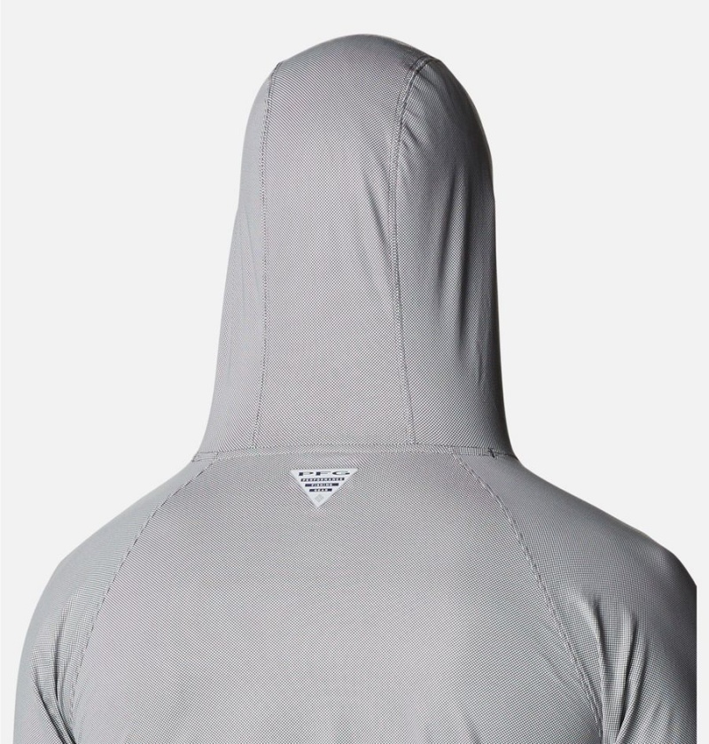 Columbia PFG Terminal Deflector Ice Men's Hoodie Grey | FOIMAV-850