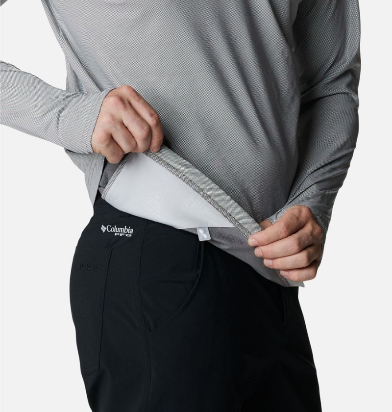 Columbia PFG Terminal Deflector Ice Men's Hoodie Grey | FOIMAV-850