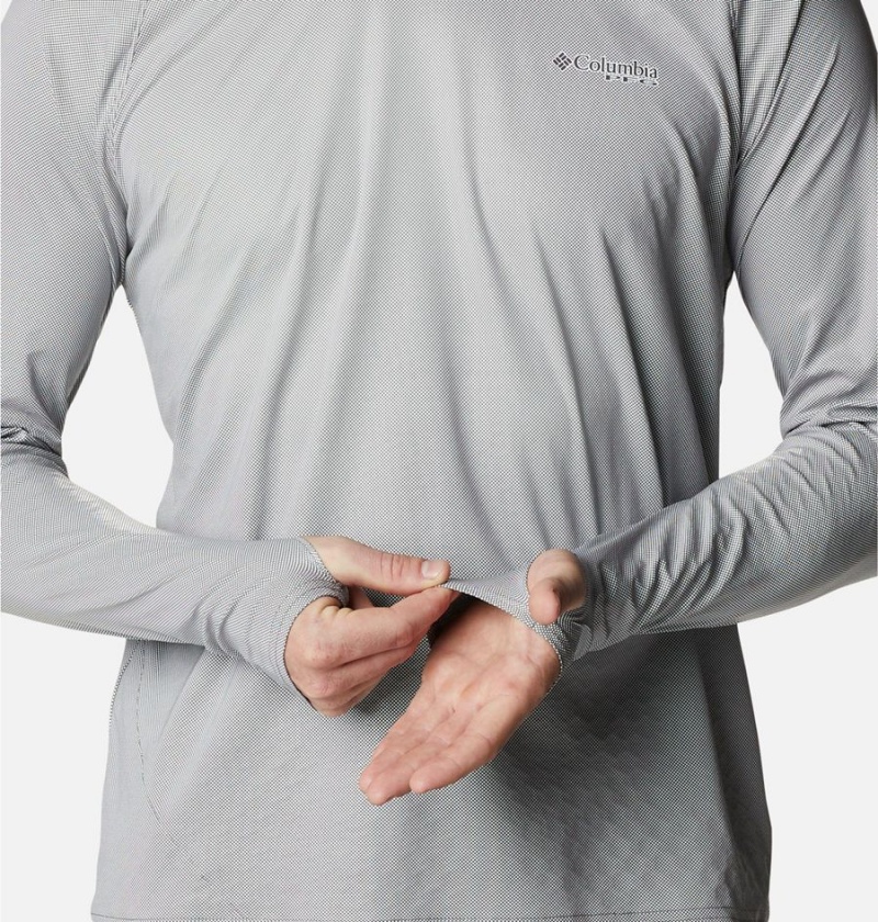 Columbia PFG Terminal Deflector Ice Men's Hoodie Grey | FOIMAV-850