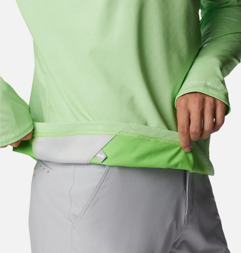 Columbia PFG Terminal Deflector Ice Men's Hoodie Green | MAHLPI-043