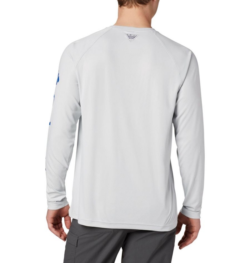 Columbia PFG Terminal Deflector Long Sleeve Men's T-Shirt Grey | OACYGW-617