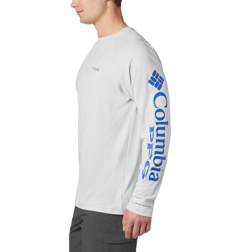 Columbia PFG Terminal Deflector Long Sleeve Men's T-Shirt Grey | OACYGW-617