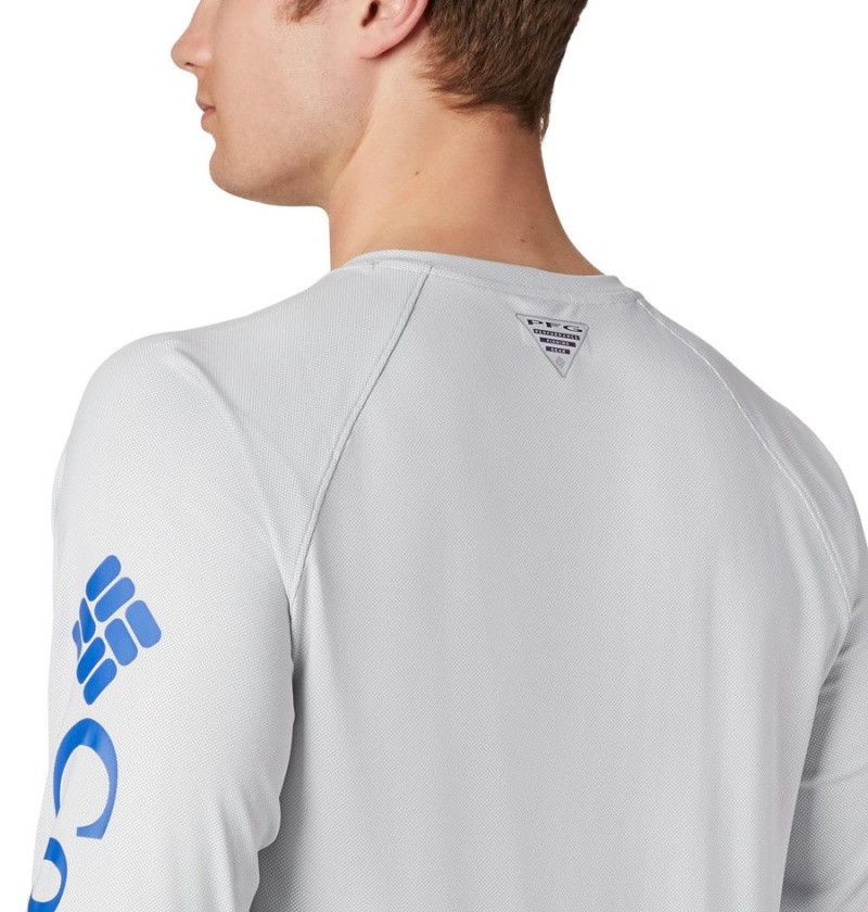 Columbia PFG Terminal Deflector Long Sleeve Men's T-Shirt Grey | OACYGW-617