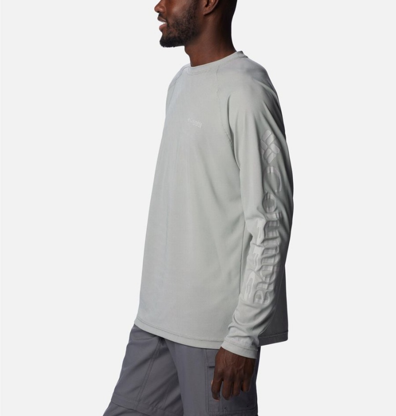 Columbia PFG Terminal Deflector Long Sleeve Men's T-Shirt Grey | VNRPLQ-185