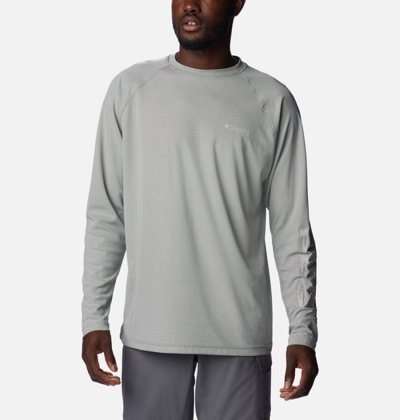 Columbia PFG Terminal Deflector Long Sleeve Men\'s T-Shirt Grey | VNRPLQ-185
