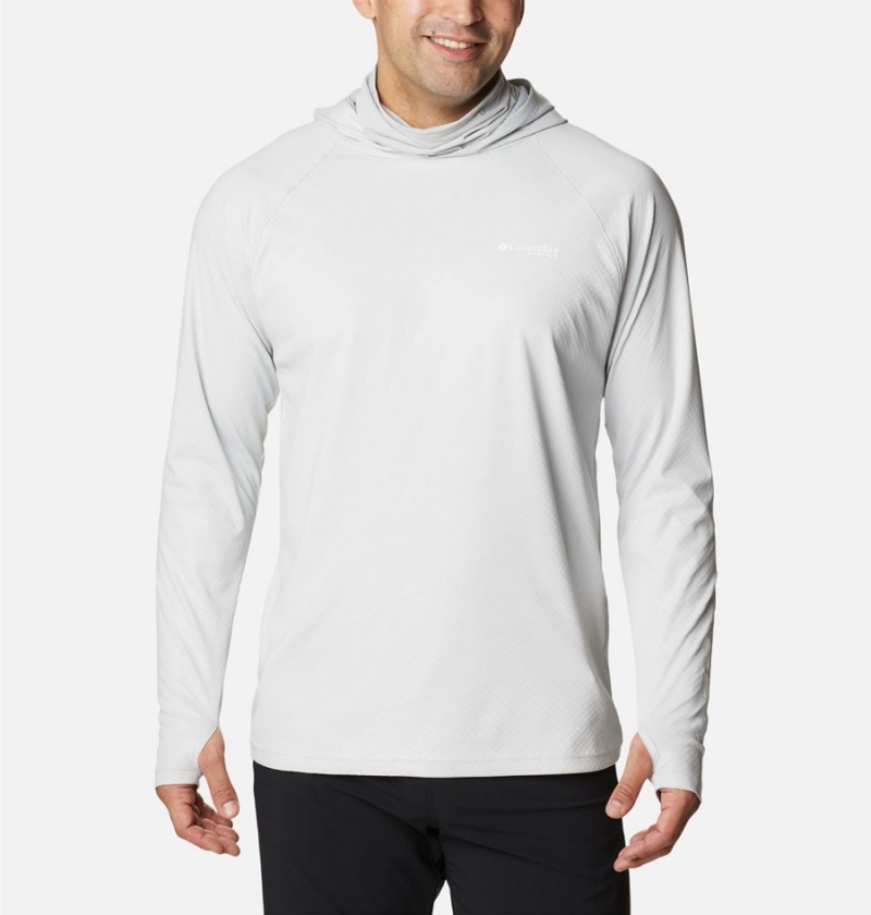 Columbia PFG Terminal Deflector Zero Men\'s Hoodie Grey | TUKSJN-510