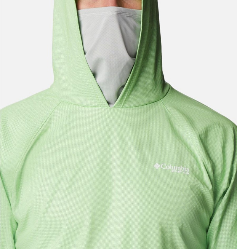Columbia PFG Terminal Deflector Zero Men's Hoodie Green | ZPOCHB-025