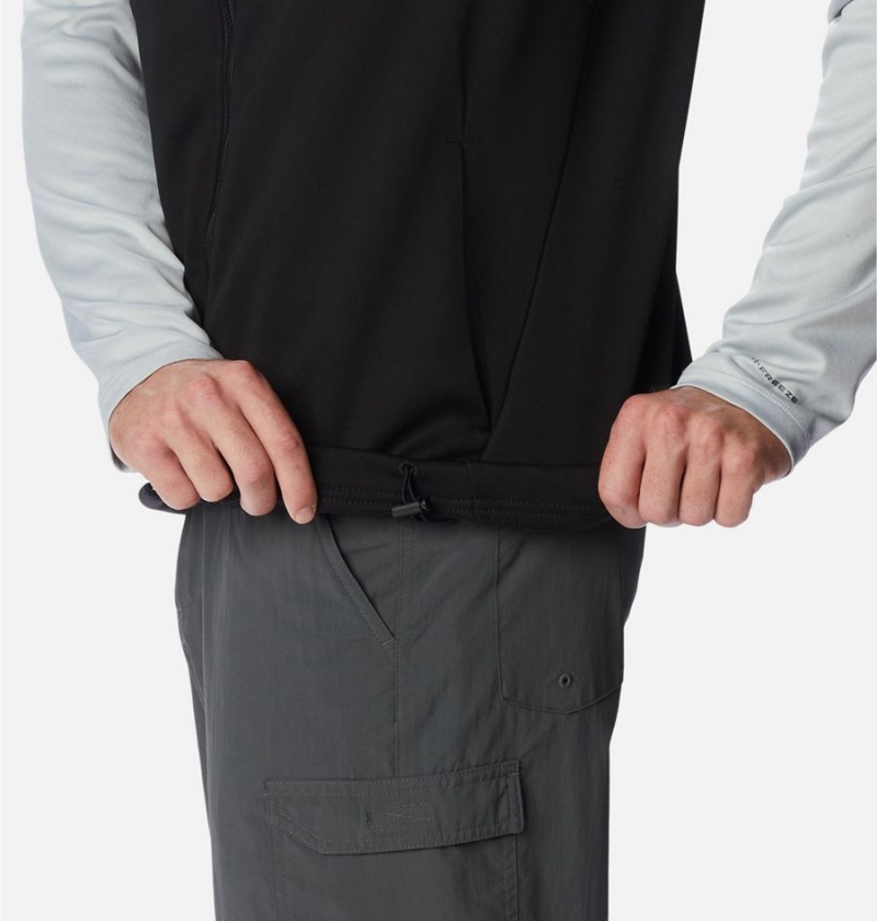 Columbia PFG Terminal Stretch Softshell Men's Vest Black | ULHGXK-563