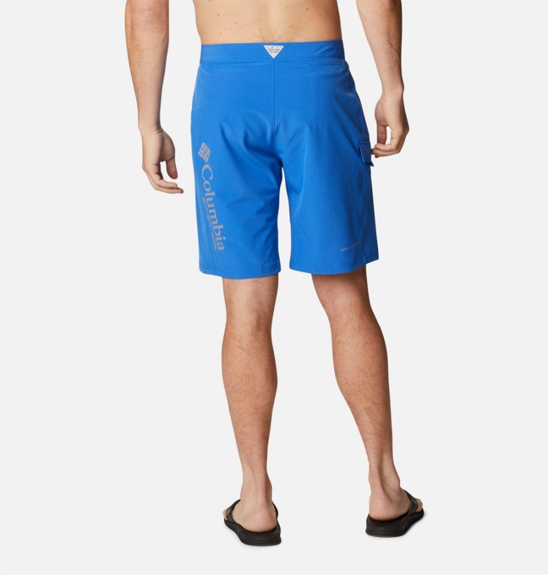 Columbia PFG Terminal Tackle Board Men's Shorts Blue | WVUMDQ-831