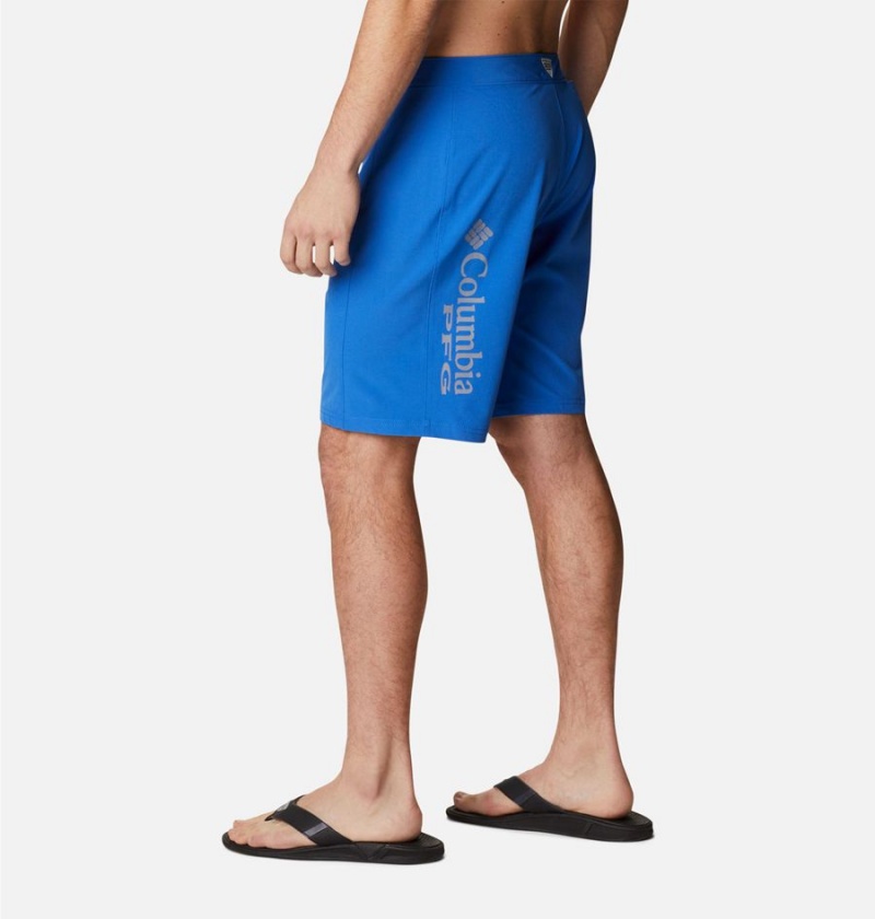 Columbia PFG Terminal Tackle Board Men's Shorts Blue | WVUMDQ-831