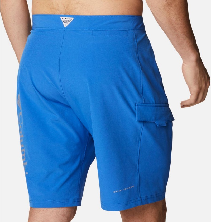 Columbia PFG Terminal Tackle Board Men's Shorts Blue | WVUMDQ-831
