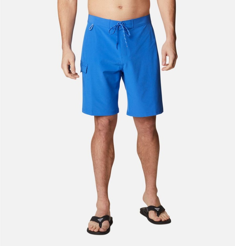 Columbia PFG Terminal Tackle Board Men\'s Shorts Blue | WVUMDQ-831