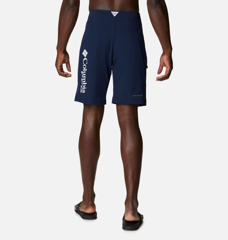 Columbia PFG Terminal Tackle Board Men's Shorts Navy | CBVMUP-836