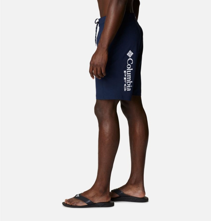 Columbia PFG Terminal Tackle Board Men's Shorts Navy | CBVMUP-836