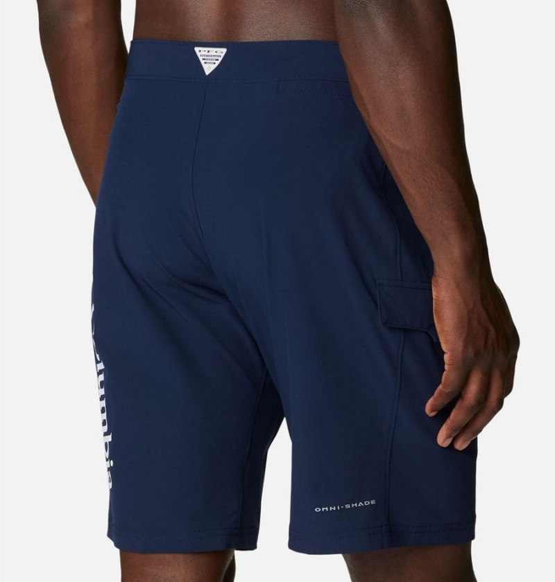 Columbia PFG Terminal Tackle Board Men's Shorts Navy | CBVMUP-836
