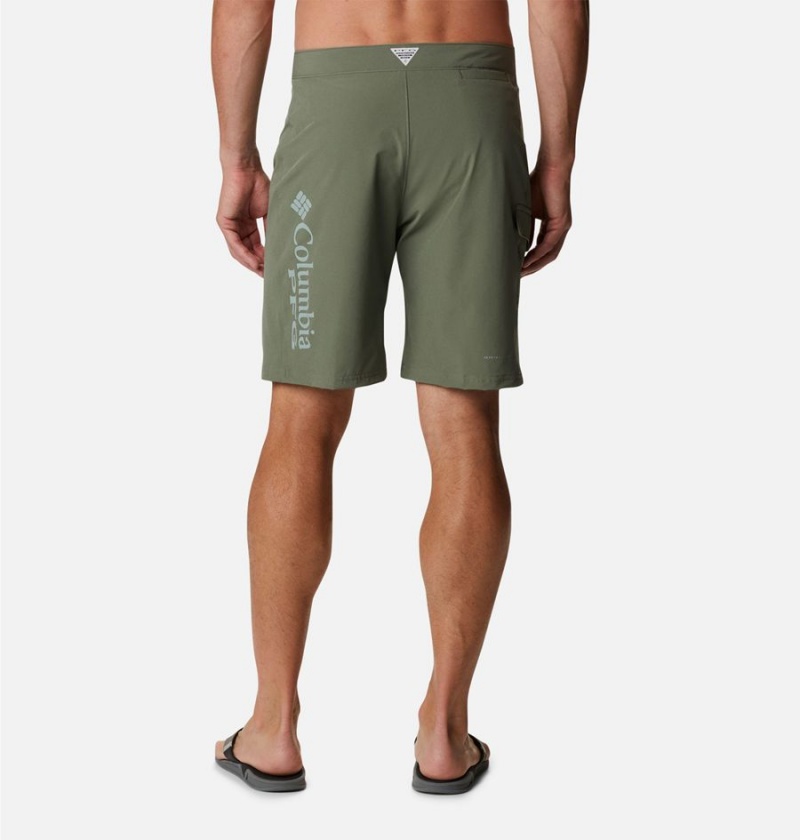 Columbia PFG Terminal Tackle Board Men's Shorts Green | ZLKRFT-736