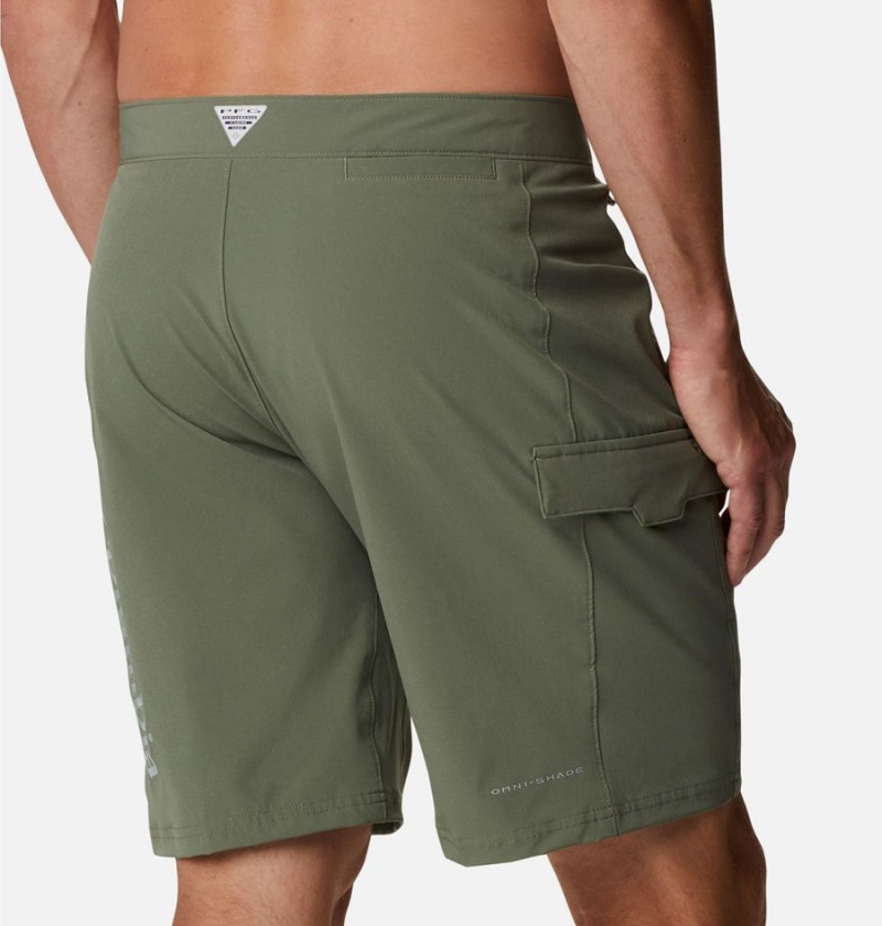 Columbia PFG Terminal Tackle Board Men's Shorts Green | ZLKRFT-736
