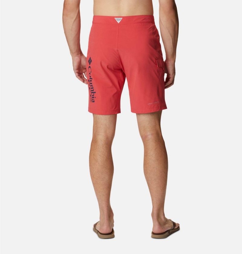 Columbia PFG Terminal Tackle Board Men's Shorts Red | RHNLVU-682