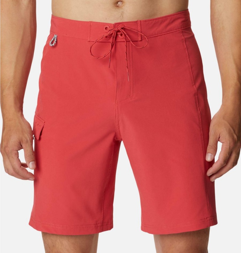 Columbia PFG Terminal Tackle Board Men's Shorts Red | RHNLVU-682