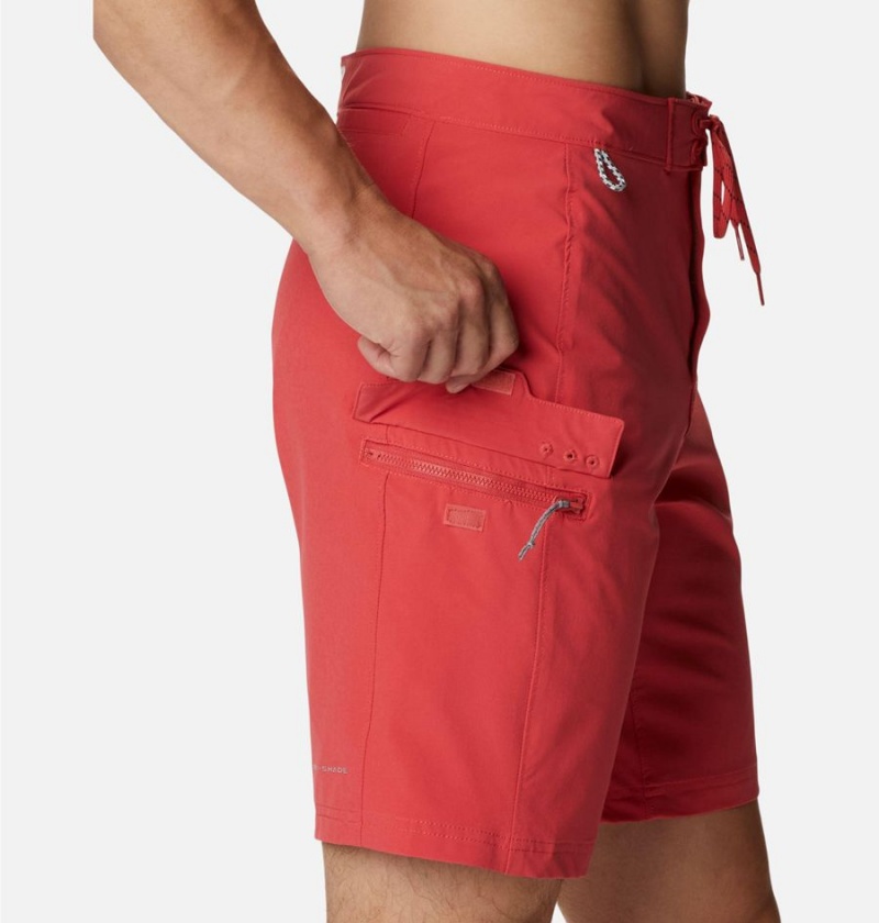 Columbia PFG Terminal Tackle Board Men's Shorts Red | RHNLVU-682