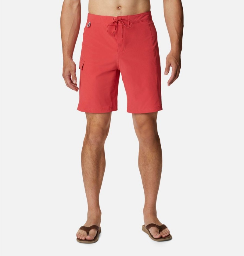 Columbia PFG Terminal Tackle Board Men\'s Shorts Red | RHNLVU-682