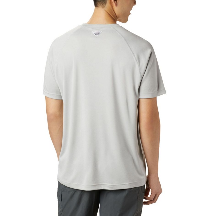 Columbia PFG Terminal Tackle Heather Short Sleeve Men's T-Shirt Grey | LHZAFN-170