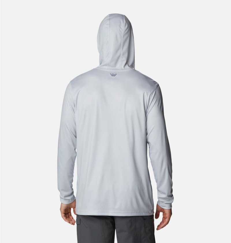 Columbia PFG Terminal Tackle Hooks Men's Hoodie Grey | PKTGIU-946