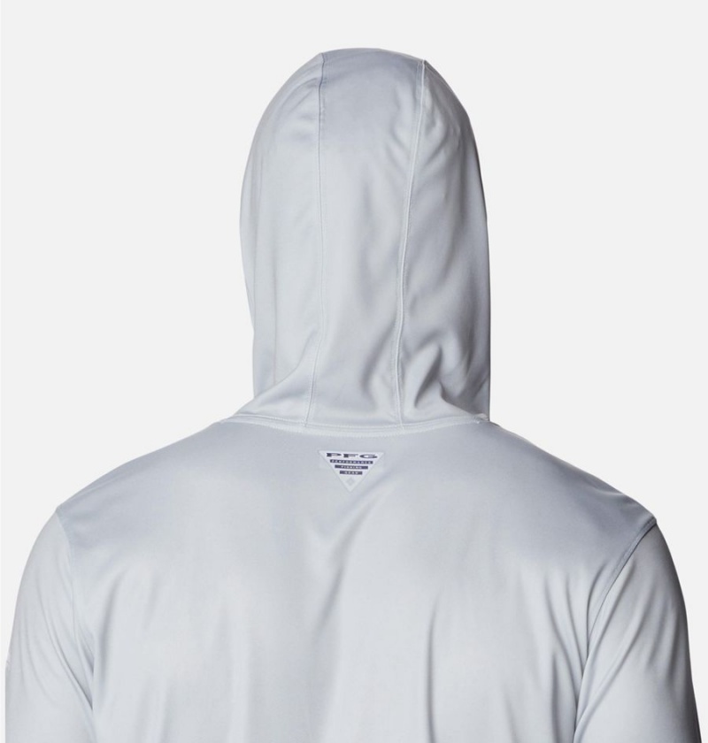 Columbia PFG Terminal Tackle Hooks Men's Hoodie Grey | PKTGIU-946