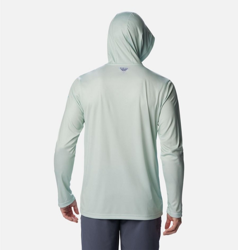 Columbia PFG Terminal Tackle Hooks Men's Hoodie Green | GHOXTN-782
