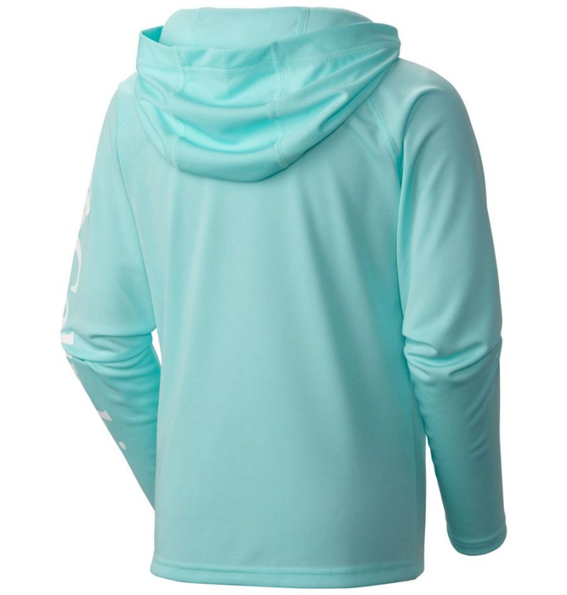 Columbia PFG Terminal Tackle Kids' Hoodie Turquoise | VPLJFT-278