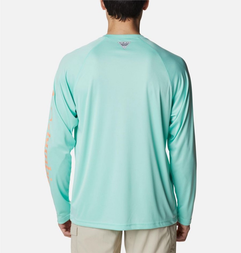 Columbia PFG Terminal Tackle Long Sleeve Men's T-Shirt Green | LTNYVH-135