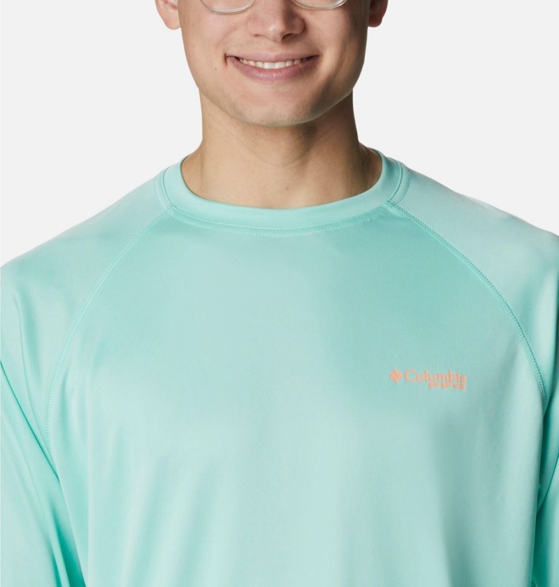 Columbia PFG Terminal Tackle Long Sleeve Men's T-Shirt Green | LTNYVH-135