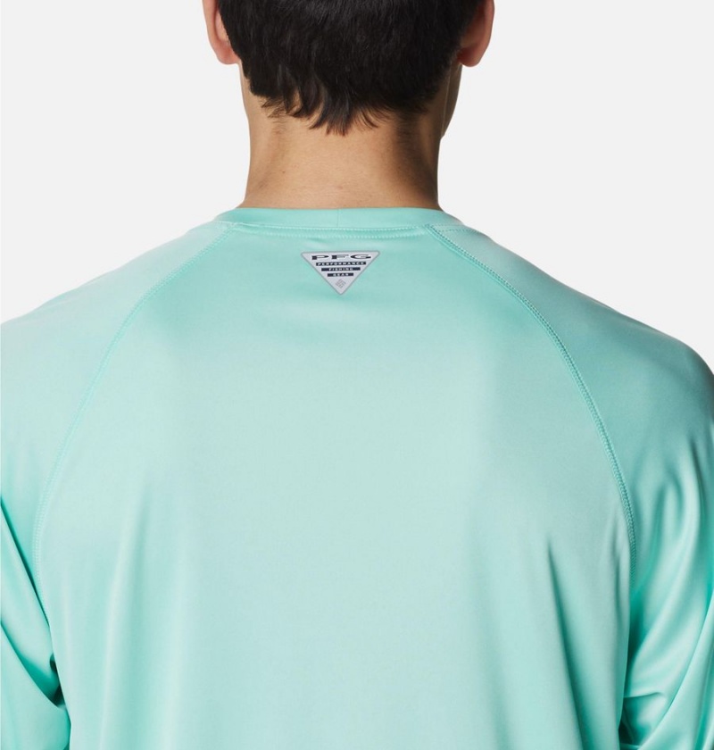 Columbia PFG Terminal Tackle Long Sleeve Men's T-Shirt Green | LTNYVH-135
