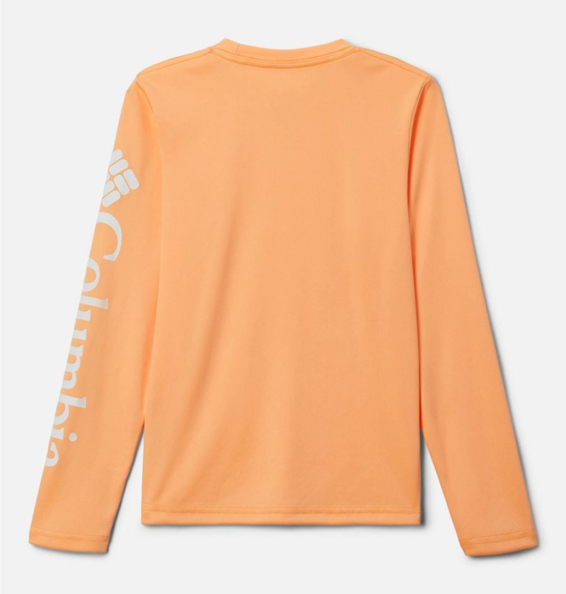 Columbia PFG Terminal Tackle Long Sleeve Kids' T-Shirt Orange | AYCFRN-568