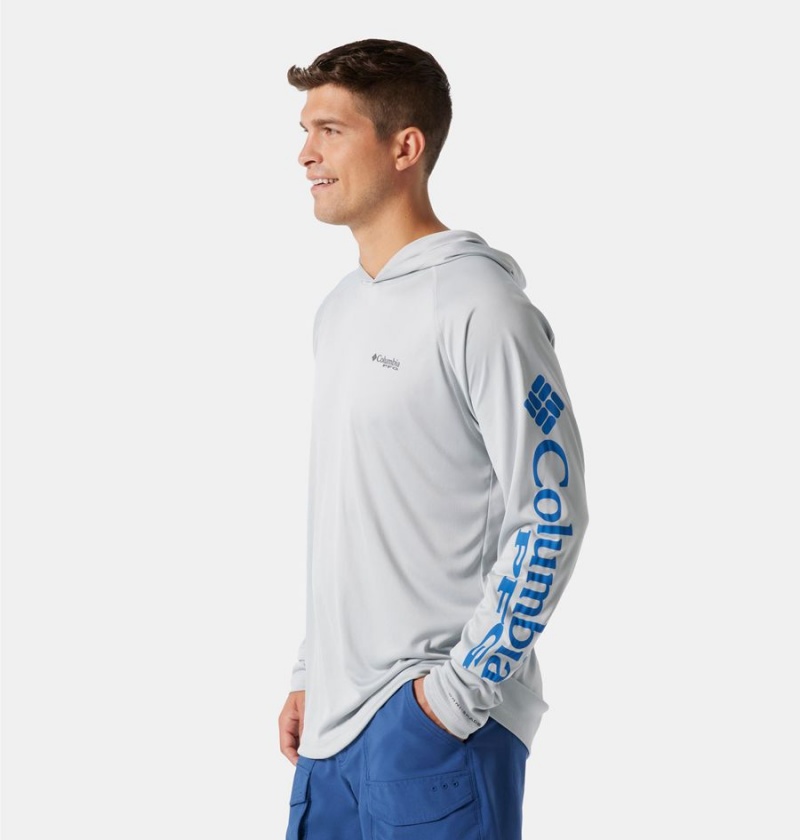 Columbia PFG Terminal Tackle Men's Hoodie Grey | JVBXAU-630
