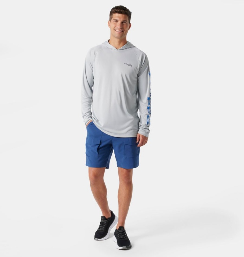 Columbia PFG Terminal Tackle Men's Hoodie Grey | JVBXAU-630
