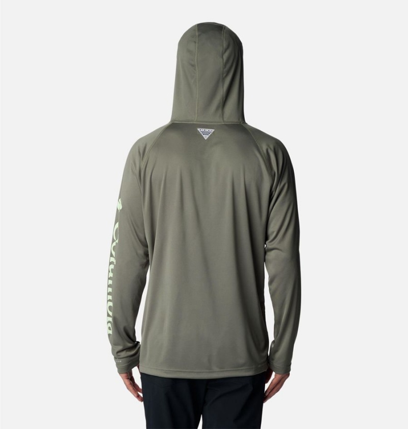 Columbia PFG Terminal Tackle Men's Hoodie Green | MEJCDP-164