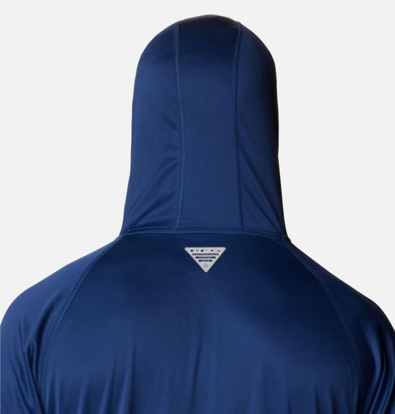 Columbia PFG Terminal Tackle Men's Hoodie Blue | FPOCXI-752
